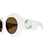 Color:White - Image 3 - Women's Fashion Show 54mm Round Sunglasses