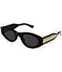 Gucci Women's G Monogram Wirecore 52mm Oval Sunglasses - Image 4