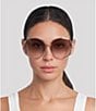 Gucci Women's Gg0225S 63mm Round Sunglasses - Image 4