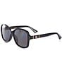Color:Black - Image 1 - Women's Gg0765SA 57mm Rectangle Sunglasses