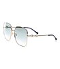 Color:Green - Image 1 - Women's Gg0879s Square 61mm Sunglasses