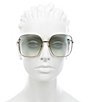 Color:Green - Image 2 - Women's Gg0879s Square 61mm Sunglasses