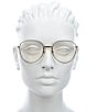 Color:Shiny Endura Gold - Image 2 - Women's Gg0880s 51mm Round Sunglasses