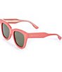 Color:Shiny Solid Dark Rose - Image 1 - Women's Gg1082s 52mm Cat Eye Sunglasses