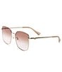 Color:Gold - Image 1 - Women's Gg1146sk 58mm Rectangle Sunglasses