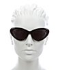 Color:Black - Image 2 - Women's Gg1170s 54mm Cat Eye Sunglasses