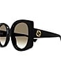 Color:Black - Image 3 - Women's GG1257SA 56mm Round Butterfly Sunglasses