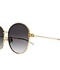 Color:Gold - Image 3 - Women's GG1281SK 60mm Round Sunglasses