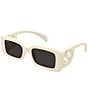 Gucci Chaise Lounge 54mm Rectangle Sunglasses, Color:Ivory - Image 1