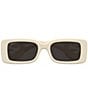Gucci Chaise Lounge 54mm Rectangle Sunglasses, Color:Ivory - Image 2