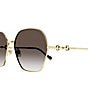 Color:Gold - Image 3 - Women's GG1335S 62mm Round Sunglasses
