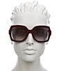 Color:Burgundy - Image 2 - Women's GG1337S 54mm Square Sunglasses