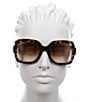 Color:Havana - Image 2 - Women's GG1337S 54mm Square Sunglasses