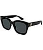 Color:Black - Image 1 - Women's GG1338S 54mm Cat Eye Sunglasses