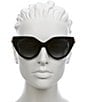 Color:Black - Image 2 - Women's GG1408S Le Bouton 52mm Cat Eye Sunglasses