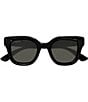 Gucci Women's GG1828S 49mm Square Sunglasses, Color:Black - Image 2