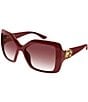 Gucci Women's GG2015S 59mm Square Sunglasses, Color:Burgundy - Image 1