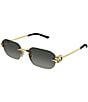 Gucci Women's GG2228S 57mm Rectangle Sunglasses - Image 1