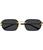 Gucci Women's GG2228S 57mm Rectangle Sunglasses - Image 2