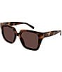Gucci Women's Interlocking G 54mm Butterfly Sunglasses - Image 4