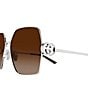 Gucci Women's Interlocking G 61mm Square Sunglasses - Image 6