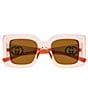 Gucci Women's Interlocking G Monte Carlo 49mm Square Sunglasses - Image 2