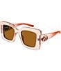 Gucci Women's Interlocking G Monte Carlo 49mm Square Sunglasses - Image 3