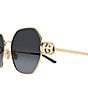 Gucci Women's Interlocking G Stuck GG 58mm Geometric Sunglasses - Image 3