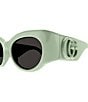 Color:Shiny Pastel Green - Image 3 - Women's Marmont Monocolor 53mm Round Sunglasses