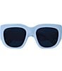 Color:Pastel Light Blue - Image 2 - Women's Marmont Monocolor 53mm Square Sunglasses