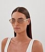 Gucci Mini Running 56mm Oval Sunglasses, Color:Endura Gold - Image 4