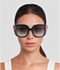 Gucci Women's Black Square 56mm Sunglasses - Image 2