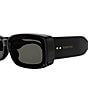Color:Black - Image 3 - Women's Thickness 53mm Rectangle Sunglasses