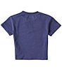Color:Dark Navy - Image 2 - Big Girls 7-16 Short Sleeve Heart Patchwork T-Shirt