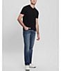 Color:Medium Wash - Image 1 - Slim Straight Basic Narrow Denim Jeans