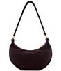 Guess Amita Espresso Suede Hobo Shoulder Bag, Color:Espresso - Image 2