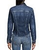 Guess Annalise Long Sleeve Denim Shacket, Color:Blue - Image 2