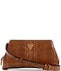 Guess Annita Python Embossed Leather Crossbody Bag, Color:Nutmeg - Image 1