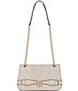 Guess Arlena Convertible Lizard Crossbody Bag, Color:Taupe - Image 1