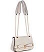 Guess Arlena Convertible Lizard Crossbody Bag, Color:Taupe - Image 4