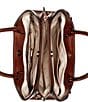 Guess Arlena Girlfriend Lizard Satchel Bag, Color:Cognac - Image 3