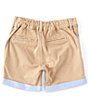 Color:Khaki - Image 2 - Baby Boys Newborn-24 Months Sateen Chino Flat Front Shorts