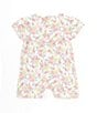 Color:Multi Floral - Image 2 - Baby Girls Newborn-12 Months Short Sleeve Floral Printed Romper