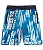 Color:Blue - Image 1 - Big Boys 8-18 Allover Printed Shorts