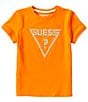 Color:Bright Orange - Image 1 - Big Boys 8-18 Short Sleeve Gold Triangle Mini Me T-Shirt
