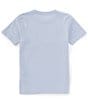 Color:Open Blue - Image 2 - Big Boys 8-18 Short Sleeve Guess Triangle Graphic T-Shirt