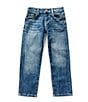 Color:Medium Wash - Image 1 - Big Girls 7-16 Eco Straight Denim Jeans