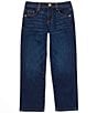 Color:Dark Wash - Image 1 - Big Girls 7-16 Eco Straight Denim Jeans