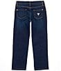Color:Dark Wash - Image 2 - Big Girls 7-16 Eco Straight Denim Jeans