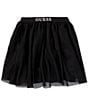 Color:Black - Image 1 - Big Girls 7-16 Net Mesh Mini Skirt